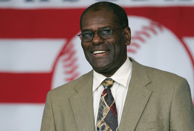COOPERSTOWN, NY - JULY 31: Hall of Famer Bob Gibson attends the Baseball Hall of Fame Induction ceremony on July 31, 2005 at the Clark Sports Complex in Cooperstown, New York.  (Photo by Ezra Shaw/Getty Images)