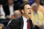 NASHVILLE, TN - MARCH 11:  Head coach Darrin Horn of the South Carolina Gamecocks reacts against the Alabama Crimson Tide during the first round of the SEC Men's Basketball Tournament at the Bridgestone Arena on March 11, 2010 in Nashville, Tennessee.  (Photo by Andy Lyons/Getty Images)
