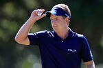LAKE BUENA VISTA, FL - OCTOBER 23:  Luke Donald of England plays a shot during the final round of the Children's Miracle Network Classic at Disney's Magnolia course on October 23, 2011 in Lake Buena Vista, Florida.  (Photo by Sam Greenwood/Getty Images)