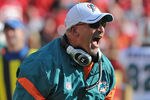 KANSAS CITY, MO - NOVEMBER 06:  Head coach Tony Sparano of the Miami Dolphins yells out some instructions during the second half against the Kansas City Chiefs on November 6, 2011 at Arrowhead Stadium in Kansas City, Missouri.  Miami defeated Kansas City 31-3.  (Photo by Peter Aiken/Getty Images)