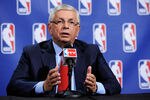 NEW YORK, NY - NOVEMBER 10:  NBA Commissioner David Stern speaks at a press conference after the NBA and NBA Player's Association met to negotiate the CBA at The Helmsley Hotel on November 10, 2011 in New York City.  (Photo by Patrick McDermott/Getty Images)