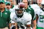 COLUMBUS, OH - SEPTEMBER 2: Aaron Dobson #3 of the Marshall Thundering Herd catches a pass against the Ohio State Buckeyes at Ohio Stadium on September 2, 2010 in Columbus, Ohio. (Photo by Jamie Sabau/Getty Images)