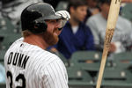 CHICAGO, IL - SEPTEMBER 25:  Adam Dunn #32 of the Chicago White Sox hits against the Kansas City Royals September 25, 2011 at U.S. Cellular Field in Chicago, Illinois.  (Photo by Tasos Katopodis/Getty Images)