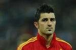 LONDON, ENGLAND - NOVEMBER 12:  David Villa of Spain looks on prior to the international friendly match between England and Spain at Wembley Stadium on November 12, 2011 in London, England.  (Photo by Laurence Griffiths/Getty Images)