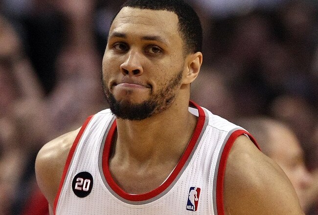 PORTLAND, OR - APRIL 23:  Brandon Roy #7 of the Portland Trail Blazers runs down court after making a shot to overcome a 23 point deficit to defeat the Dallas Mavericks 84-82 in Game Four of the Western Conference Quarterfinals in the 2011 NBA Playoffs on April 23, 2011 at the Rose Garden in Portland, Oregon. NOTE TO USER: User expressly acknowledges and agrees that, by downloading and or using this photograph, User is consenting to the terms and conditions of the Getty Images License Agreement.  (Photo by Jonathan Ferrey/Getty Images)