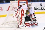 ST. LOUIS, MO - DECEMBER 3: Ray Emery #30 of the Chicago Blackhawks makes a save against the St. Louis Blues at the Scottrade Center  on December 3, 2011 in St. Louis, Missouri.  The Blackhawks beat the Blues 5-2.  (Photo by Dilip Vishwanat/Getty Images)