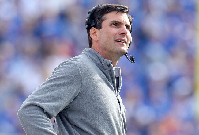 LEXINGTON, KY - NOVEMBER 26:  Derek Dooley the head coach of the Tennessee Volunteers watches the action during the game against the Kentucky Wildcats  at Commonwealth Stadium on November 26, 2011 in Lexington, Kentucky.  (Photo by Andy Lyons/Getty Images)