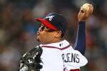 ATLANTA, GA - AUGUST 17:  Jair Jurrjens #49 of the Atlanta Braves against the San Francisco Giants at Turner Field on August 17, 2011 in Atlanta, Georgia.  (Photo by Kevin C. Cox/Getty Images)