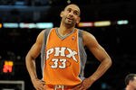 LOS ANGELES, CA - MAY 19:  Grant Hill #33 of the Phoenix Suns reacts to a play against the Los Angeles Lakers in the fourth quarter of Game Two of the Western Conference Finals during the 2010 NBA Playoffs at Staples Center on May 19, 2010 in Los Angeles, California. NOTE TO USER: User expressly acknowledges and agrees that, by downloading and/or using this Photograph, user is consenting to the terms and conditions of the Getty Images License Agreement.  (Photo by Harry How/Getty Images)