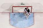 GLENDALE, AZ - OCTOBER 27:  Goaltender Johan Hedberg #1 of the New Jersey Devils reacts after allowing a goal during the NHL game against the Phoenix Coyotes at Jobing.com Arena on October 27, 2011 in Glendale, Arizona. The Coyotes defeated the Devils 5-3.  (Photo by Christian Petersen/Getty Images)