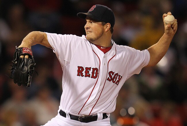 BOSTON, MA - SEPTEMBER 20:  Erik Bedard #23 of the Boston Red Sox throws against the Baltimore Orioles at Fenway Park September 20, 2011 in Boston, Massachusetts. (Photo by Jim Rogash/Getty Images)