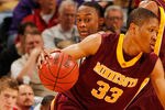 INDIANAPOLIS - MARCH 13:  Forward Rodney Williams #33 of the Minnesota Golden Gophers drives against the Purdue Boilermakers in the semifinals of the Big Ten Men's Basketball Tournament at Conseco Fieldhouse on March 13, 2010 in Indianapolis, Indiana.  (Photo by Jonathan Daniel/Getty Images)
