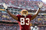 LANDOVER, MD - DECEMBER 04:  Fred Davis #83 of the Washington Redskins celebrates the Redskins first touchdown against the New York Jets during the first half at FedExField on December 4, 2011 in Landover, Maryland.  (Photo by Rob Carr/Getty Images)