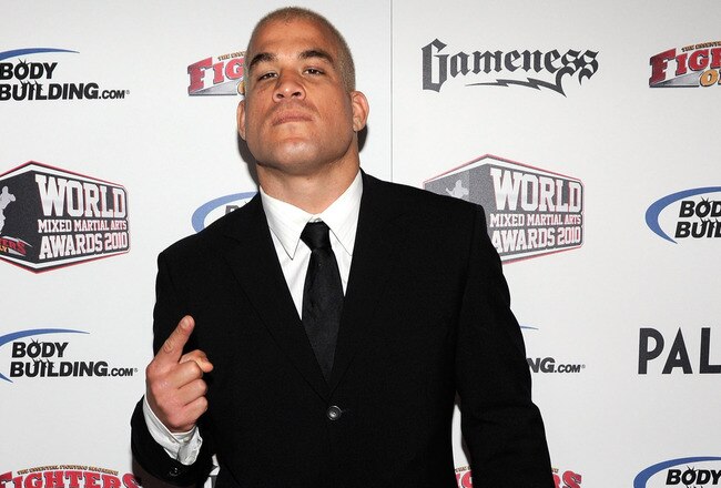 LAS VEGAS, NV - DECEMBER 01:  Mixed martial artist Tito Ortiz arrives at the third annual Fighters Only World Mixed Martial Arts Awards 2010 at the Palms Casino Resort December 1, 2010 in Las Vegas, Nevada.  (Photo by Ethan Miller/Getty Images)