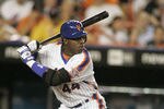 New York Mets Lastings Milledge during a regular season MLB game against the Colorado Rockies played at Shea Stadium in Flushing, New York on August 19, 2006. The Mets won 7-4. (Photo by Bryan Yablonsky/Getty Images)
