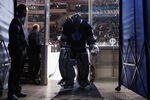 NEW YORK, NY - DECEMBER 05: James Reimer #34 of the Toronto Maple Leafs leaves the ice after warm ups prior to the game against the New York Rangers at Madison Square Garden on December 5, 2011 in New York City. The Leafs defeated the Rangers 4-2.  (Photo by Bruce Bennett/Getty Images)