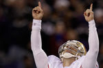 BALTIMORE, MD - NOVEMBER 24: Kicker David Akers #2 of the San Francisco 49ers celebrates after kicking a field goal against the Baltimore Ravens at M&T Bank Stadium on November 24, 2011 in Baltimore, Maryland.  (Photo by Rob Carr/Getty Images)