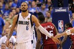 DALLAS, TX - JUNE 07:  Tyson Chandler #6 of the Dallas Mavericks reacts against the Miami Heat in Game Four of the 2011 NBA Finals at American Airlines Center on June 7, 2011 in Dallas, Texas. NOTE TO USER: User expressly acknowledges and agrees that, by downloading and/or using this Photograph, user is consenting to the terms and conditions of the Getty Images License Agreement  (Photo by Ronald Martinez/Getty Images)