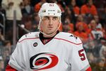 PHILADELPHIA, PA - OCTOBER 29:  Tomas Kaberle #51 of the Carolina Hurricanes in action against the Philadelphia Flyers on October 29, 2011 at Wells Fargo Center in Philadelphia, Pennsylvania. The Flyers defeated the Hurricanes 5-1.  (Photo by Jim McIsaac/Getty Images)