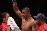 MANUKAU CITY, NEW ZEALAND - AUGUST 13:  Monte Barrett of the United States is announced the winner after his heavyweight bout against David Tua of New Zealand at Telstraclear Pacific Events Centre on August 13, 2011 in Manukau City, New Zealand.  (Photo by Sandra Mu/Getty Images)