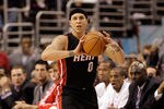 PHILADELPHIA, PA - APRIL 21: Mike Bibby #0 of the Miami Heat in action against the Philadelphia 76ers in Game Three of the Eastern Conference Quarterfinals during the 2011 NBA Playoffs at Wells Fargo Center on April 21, 2011 in Philadelphia, Pennsylvania.NOTE TO USER: User expressly acknowledges and agrees that, by downloading and/or using this Photograph, User is consenting to the terms and conditions of the Getty Images License Agreement.  (Photo by Rob Carr/Getty Images)