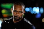 LAS VEGAS - MARCH 30:  Boxer Roy Jones Jr. works out at the Mandalay Bay Resort & Casino March 30, 2010 in Las Vegas, Nevada. Jones will face Bernard Hopkins in a light heavyweight bout on April 3 in Las Vegas.  (Photo by Ethan Miller/Getty Images)