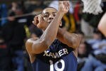 NASHVILLE, TN - NOVEMBER 28: Mark Lyons #10 of the Xavier Musketeers celebrates late in the game against the Vanderbilt Commodores at Memorial Gymnasium on November 28, 2011 in Nashville, Tennessee. Xavier defeated Vanderbilt 82-70 in overtime. (Photo by Joe Robbins/Getty Images)