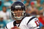 JACKSONVILLE, FL - NOVEMBER 27:   T.J Yates #13 of the Houston Texans attempts a pass during the game against the Jacksonville Jaguars at EverBank Field on November 27, 2011 in Jacksonville, Florida.  (Photo by Sam Greenwood/Getty Images)