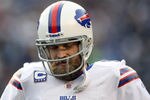 SAN DIEGO, CA - DECEMBER 11:  Ryan Fitzpatrick #14 of the Buffalo Bills walks off the field after throwing an interception against the San Diego Chargers during their NFL Game on December 11, 2011 at Qualcomm Stadium in San Diego, California. (Photo by Donald Miralle/Getty Images)