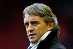 LIVERPOOL, ENGLAND - NOVEMBER 27:  Manchester City Manager Roberto Mancini looks on prior to the Barclays Premier League match between Liverpool and Manchester City at Anfield on November 27, 2011 in Liverpool, England. (Photo by Alex Livesey/Getty Images)