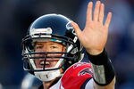CHARLOTTE, NC - DECEMBER 11:  Matt Ryan #2 of the Atlanta Falcons calls out to his teammates against the Carolina Panthers during their game at Bank of America Stadium on December 11, 2011 in Charlotte, North Carolina.  (Photo by Streeter Lecka/Getty Images)