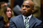 WASHINGTON - OCTOBER 28:  Former National Football League player Tiki Barber listens to testimony during a hearing of the House Judiciary Committee about football brain injuries on Captiol Hill October 28, 2009 in Washington, DC. A recent NFL study of retired players suggested that N.F.L. retirees ages 60 to 89 are experiencing moderate to severe dementia at several times the national rate.  (Photo by Chip Somodevilla/Getty Images)