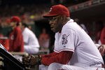 CINCINNATI, OH - SEPTEMBER 20: Dusty Baker #12 of the Cincinnati Reds reacts to his team's play against the Houston Astros at Great American Ball Park on September 20, 2011 in Cincinnati, Ohio.  (Photo by John Sommers II/Getty Images)