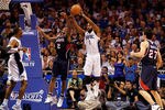 ORLANDO, FL - APRIL 26:  Gilbert Arenas #1 of the Orlando Magic rebounds against the Atlanta Hawks during Game Five of the Eastern Conference Quarterfinals of the 2011 NBA Playoffs on April 26, 2011 at the Amway Arena in Orlando, Florida.  NOTE TO USER: User expressly acknowledges and agrees that, by downloading and/or using this Photograph, user is consenting to the terms and conditions of the Getty Images License Agreement.  (Photo by J. Meric/Getty Images)