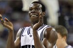 HOUSTON, TX - APRIL 02:  Khyle Marshall #23 of the Butler Bulldogs reacts in the first half while taking on Virginia Commonwealth Rams during the National Semifinal game of the 2011 NCAA Division I Men's Basketball Championship at Reliant Stadium on April 2, 2011 in Houston, Texas.  (Photo by Andy Lyons/Getty Images)