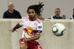 HARRISON, NJ - SEPTEMBER 10: Stephane Auvray #25 of the New York Red Bulls in action against the Vancouver Whitecaps FC at Red Bull Arena on September 10, 2011 in Harrison, New Jersey.  (Photo by Jim McIsaac/Getty Images)