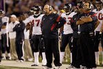 BALTIMORE, MD - OCTOBER 16: Defensive coordinator Wade Phillips of the Houston Texans looks from the sidelines against the Baltimore Ravens at M&T Bank Stadium on October 16, 2011 in Baltimore, Maryland. The Ravens won 29-14.  (Photo by Rob Carr/Getty Images)