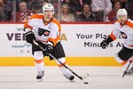 GLENDALE, AZ - DECEMBER 03:  Kimmo Timonen #44 of the Philadelphia Flyers skates with the puck during the NHL game against the Phoenix Coyotes at Jobing.com Arena on December 3, 2011 in Glendale, Arizona.  The Flyers defeated the Coyotes 4-2.  (Photo by Christian Petersen/Getty Images)