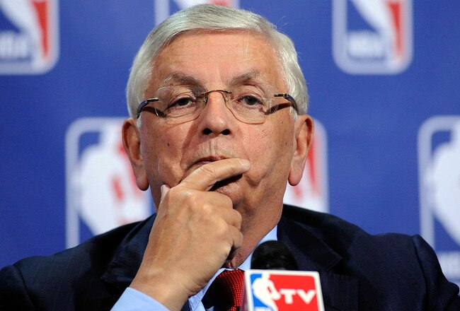 NEW YORK, NY - NOVEMBER 10:  NBA Commissioner David Stern speaks at a press conference after the NBA and NBA Player's Association met to negotiate the CBA at The Helmsley Hotel on November 10, 2011 in New York City.  (Photo by Patrick McDermott/Getty Images)