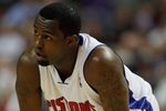 AUBURN HILLS, MI - OCTOBER 29:  Rodney Stuckey #3 of the Detroit Pistons looks across the court during the game against the Indiana Pacers  on October 29, 2008 at the Palace of Auburn Hills in Auburn Hills, Michigan.  The Pistons won 100-94.  NOTE TO USER: User expressly acknowledges and agrees that, by downloading and or using this photograph, User is consenting to the terms and conditions of the Getty Images License Agreement.  (Photo by Gregory Shamus/Getty Images)