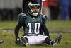 PHILADELPHIA, PA - DECEMBER 02:  DeSean Jackson #10 of the Philadelphia Eagles looks on as he sits on the turf against the Houston Texans at Lincoln Financial Field on December 2, 2010 in Philadelphia, Pennsylvania.  (Photo by Jim McIsaac/Getty Images)