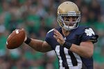 SOUTH BEND, IN - SEPTEMBER 25: Dayne Crist #10 of the Notre Dame Fighting Irish passes the ball against the Stanford Cardinal at Notre Dame Stadium on September 25, 2010 in South Bend, Indiana. Stanford defated Notre Dame 37-14. (Photo by Jonathan Daniel/Getty Images)