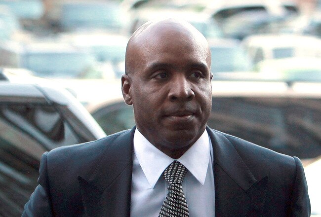 SAN FRANCISCO, CA - DECEMBER 16:  Former Major League Baseball player Barry Bonds arrives at federal court for a sentencing hearing on December 16, 2011 in San Francisco, California.   Bonds is appearing at a sentencing hearing after a jury found him guilty on one count of obstruction of justice and was a hung jury on three counts of perjury for lying to a grand jury about his use of performance enhancing drugs.(Photo by Justin Sullivan/Getty Images)