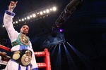 ATLANTIC CITY, NJ - DECEMBER 17:  Andre Ward celebrates defeating Carl Froch of England during their WBA/WBC Super Middleweight Championship bout at Boardwalk Hall on December 17, 2011 in Atlantic City, New Jersey.  (Photo by Nick Laham/Getty Images)