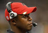 NEW ORLEANS, LA - NOVEMBER 06:  Head coach Raheem Morris of the Tampa Bay Buccaneers looks on during the game against the New Orleans Saints at Mercedes-Benz Superdome on November 6, 2011 in New Orleans, Louisiana.  (Photo by Kevin C. Cox/Getty Images)