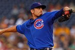 PITTSBURGH - AUGUST 03:  Matt Garza #17 of the Chicago Cubs pitches against the Pittsburgh Pirates during the game on August 3, 2011 at PNC Park in Pittsburgh, Pennsylvania.  (Photo by Jared Wickerham/Getty Images)