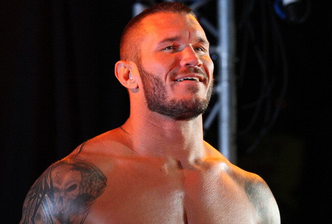 DURBAN, SOUTH AFRICA - JULY 08:  World Heavyweight Champion Randy Orton during the WWE Smackdown Live Tour at Westridge Park Tennis Stadium on July 08, 2011 in Durban, South Africa.  (Photo by Steve Haag/Gallo Images/Getty Images)
