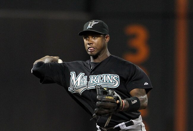 NEW YORK, NY - AUGUST 02:  Hanley Ramirez #2 of the Florida Marlins against the New York Mets at Citi Field on August 2, 2011 in the Flushing neighborhood of the Queens borough of New York City.  (Photo by Nick Laham/Getty Images)