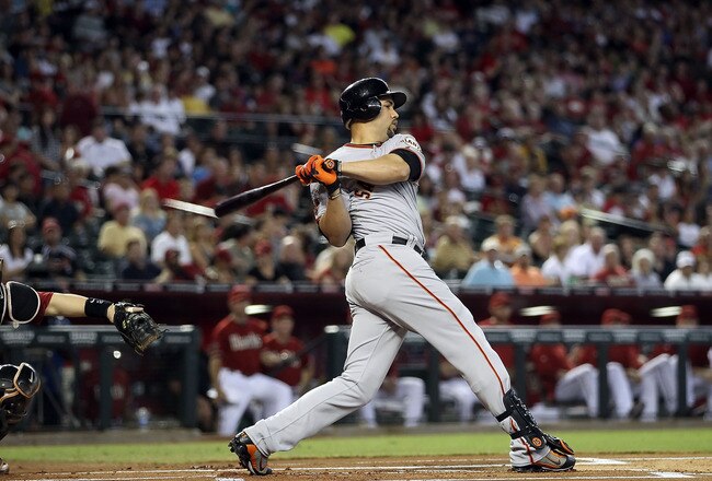 PHOENIX, AZ - SEPTEMBER 25:  Carlos Beltran #15 of the San Francisco Giants bats against the Arizona Diamondbacks during the Major League Baseball game at Chase Field on September 25, 2011 in Phoenix, Arizona.  (Photo by Christian Petersen/Getty Images)