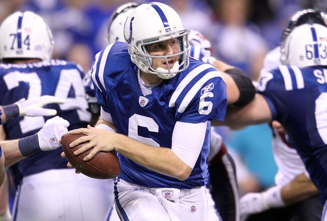 INDIANAPOLIS, IN - DECEMBER 22:  Dan Orlovsky #6 of the Indianapolis Colts runs with the ball during the NFL against  the Houston Texans at Lucas Oil Stadium on December 22, 2011 in Indianapolis, Indiana.  (Photo by Andy Lyons/Getty Images)